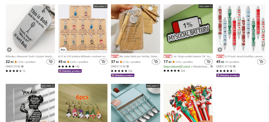 Levné dárky pro kolegy v práci lze sehnat i na Temu.